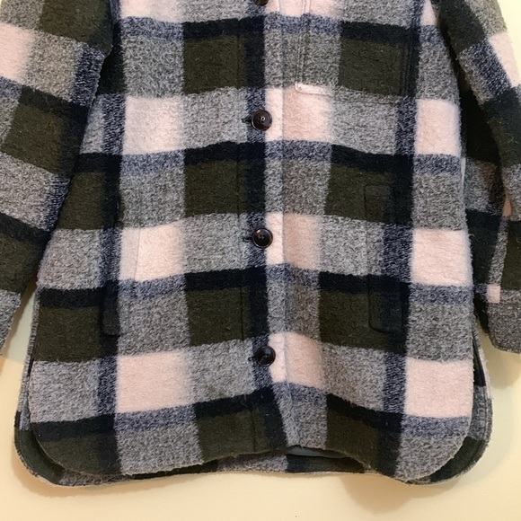 Madewell | Belrose Cassel Plaid Buffalo Check Wool Blend Lined Jacket Shacket XS - Picture 15 of 17